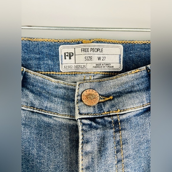 Free People Great Heights Skinny Jeans Frayed Hem - Picture 3 of 7